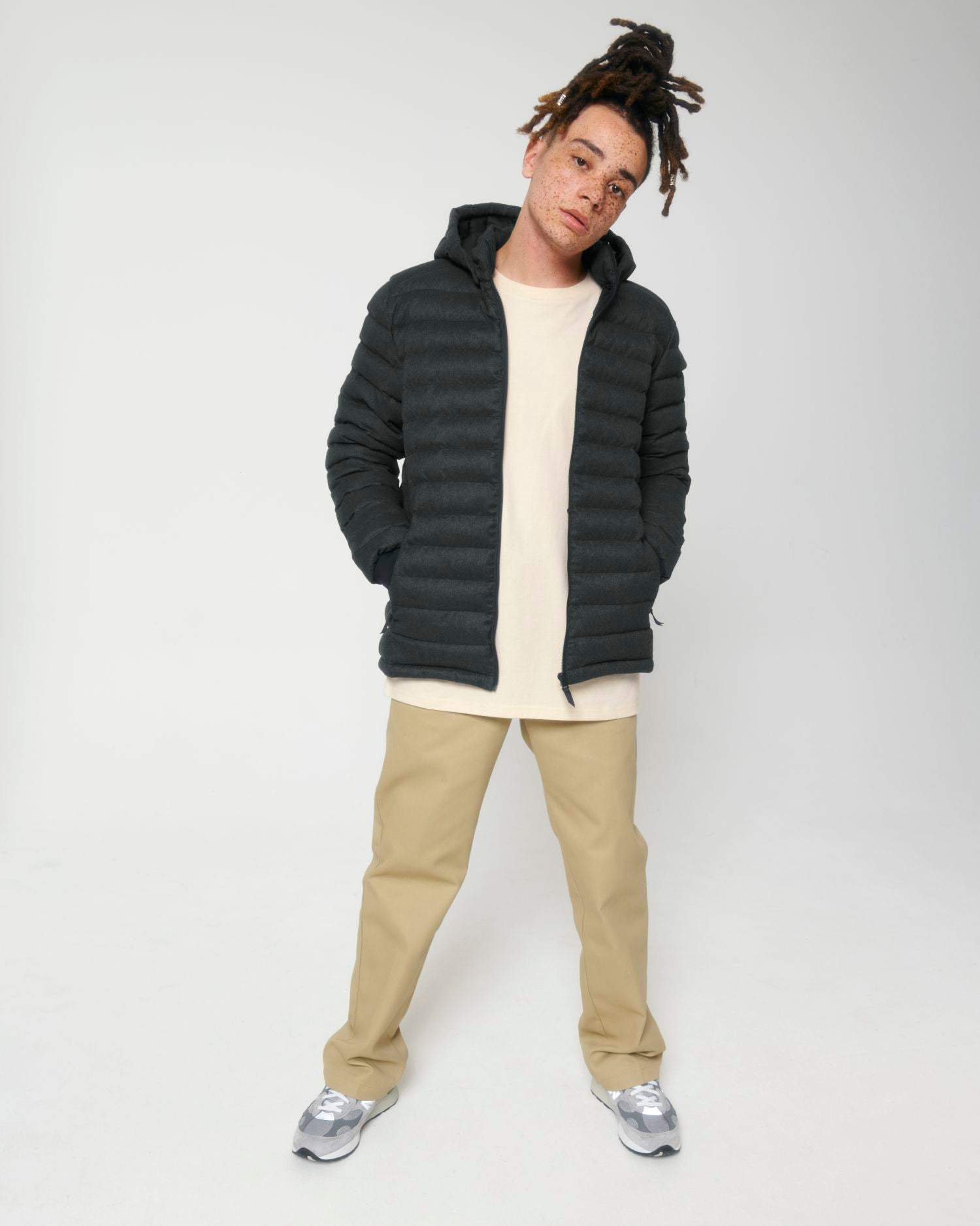 Stanley/Stella Stanley Voyager Wool-Like | STJM889 | Herren Gepolsterte Jacke Deep Metal Heather Grey