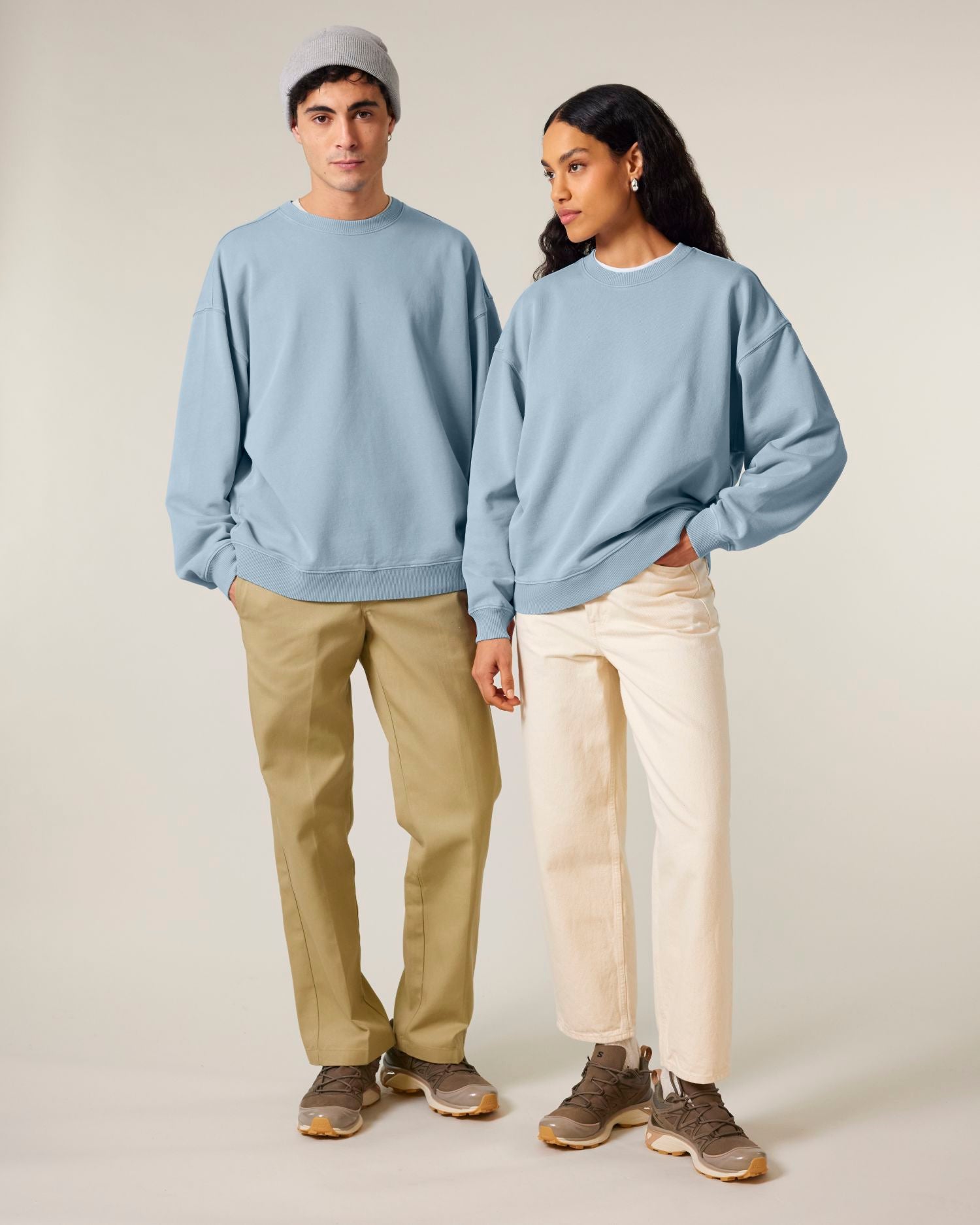 Stanley/Stella Radder 2.0 Vintage | STSU210 | Unisex Sweatshirts mit Rundhalsausschnitt G. Dyed Blue Stone