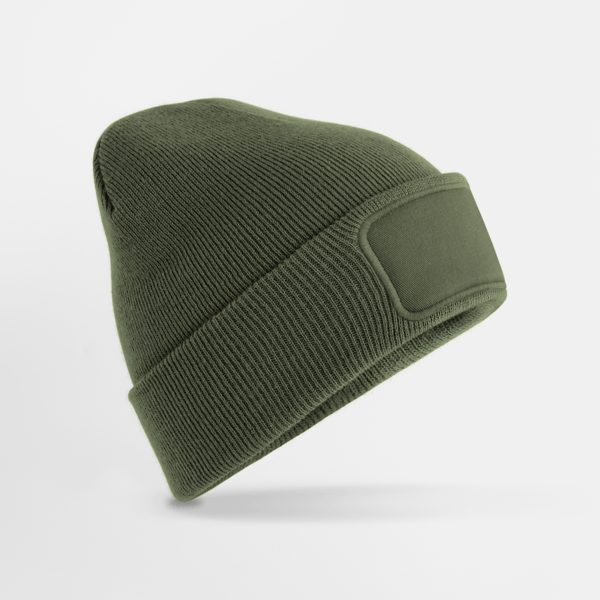 B445 Original Patch Beanie in Heather Grey – Rückansicht